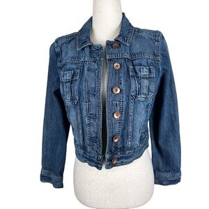 Express Lightly Distressed Jean Jacket